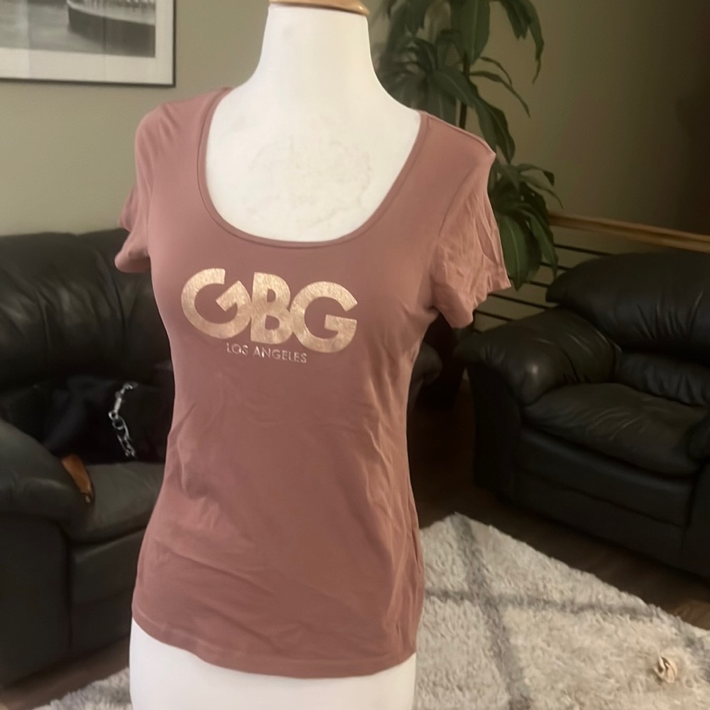 Guess rose gold sequin t shirt size med